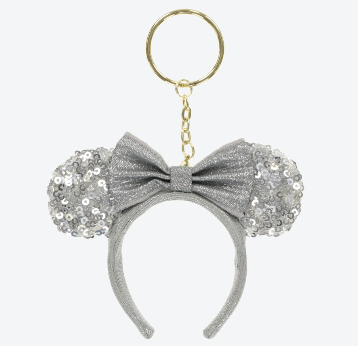 Japan Tokyo Disney Resort mickey Minnie Sequin Headband Ears nuiMOs Keychain　　　