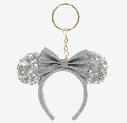 Japan Tokyo Disney Resort mickey Minnie Sequin Headband Ears nuiMOs Keychain　　　