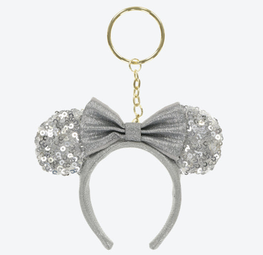 Japan Tokyo Disney Resort mickey Minnie Sequin Headband Ears nuiMOs Keychain　　　