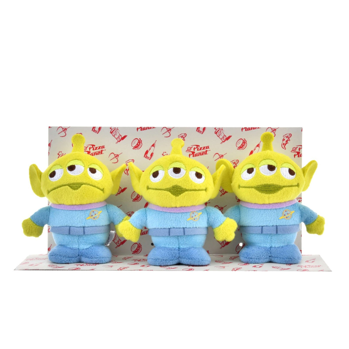Japan Tokyo Disney Store Little Green Men Alien Plush Toy Set stanDs Toy Story