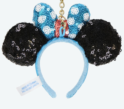 Japan Tokyo Disney Resort Ears Minnie Ribbon Headband Keychain
