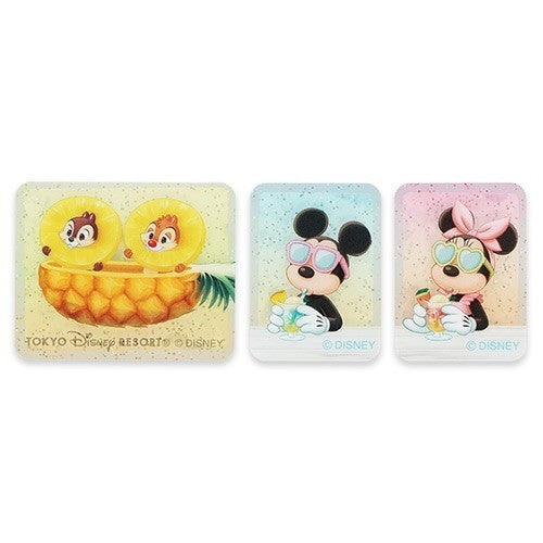 Japan Tokyo Disney Resort Mickey Minnie Sticker Set Hello Summer