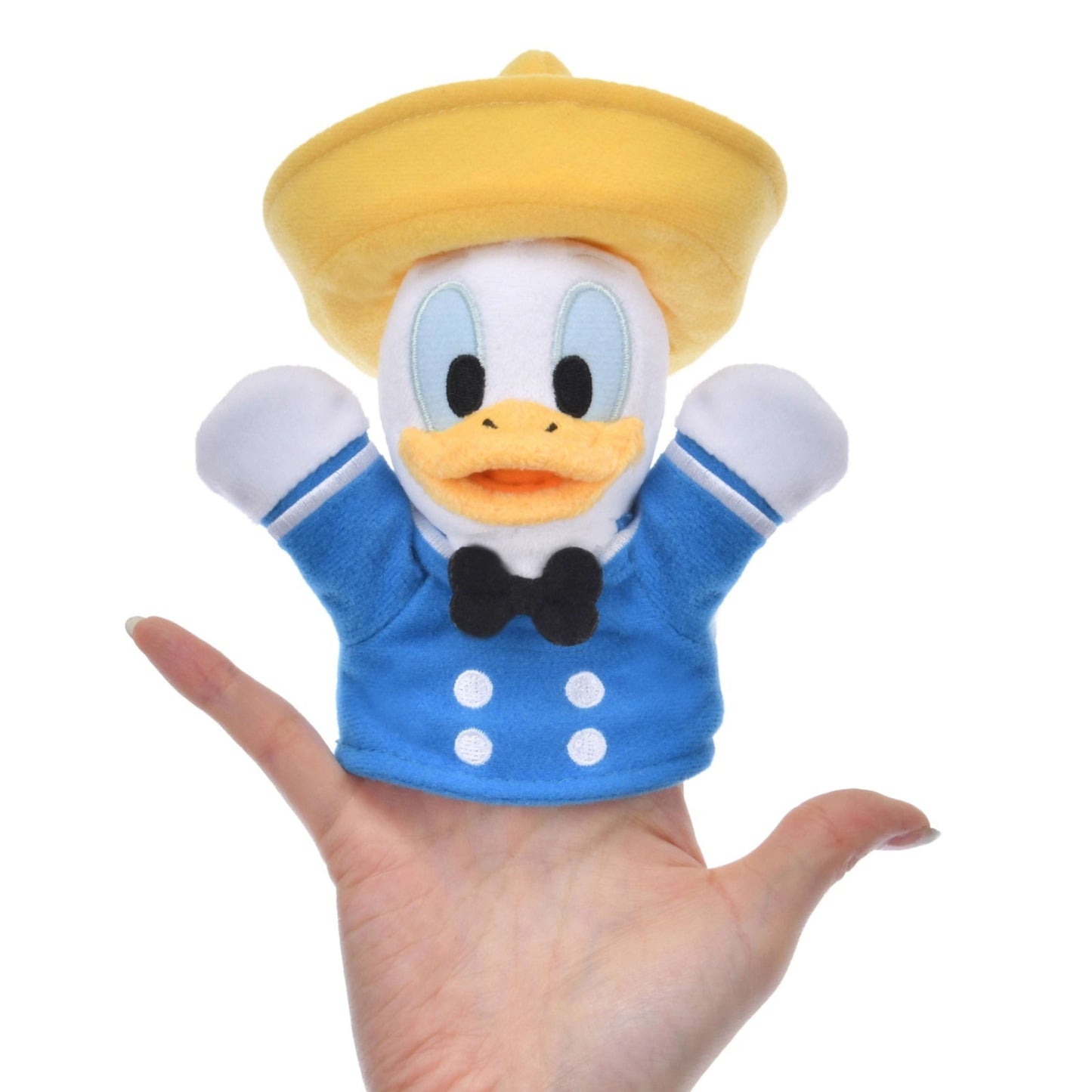 Japan Tokyo Disney Store Donald Plush Keychain Finger Puppet Three Caballeros