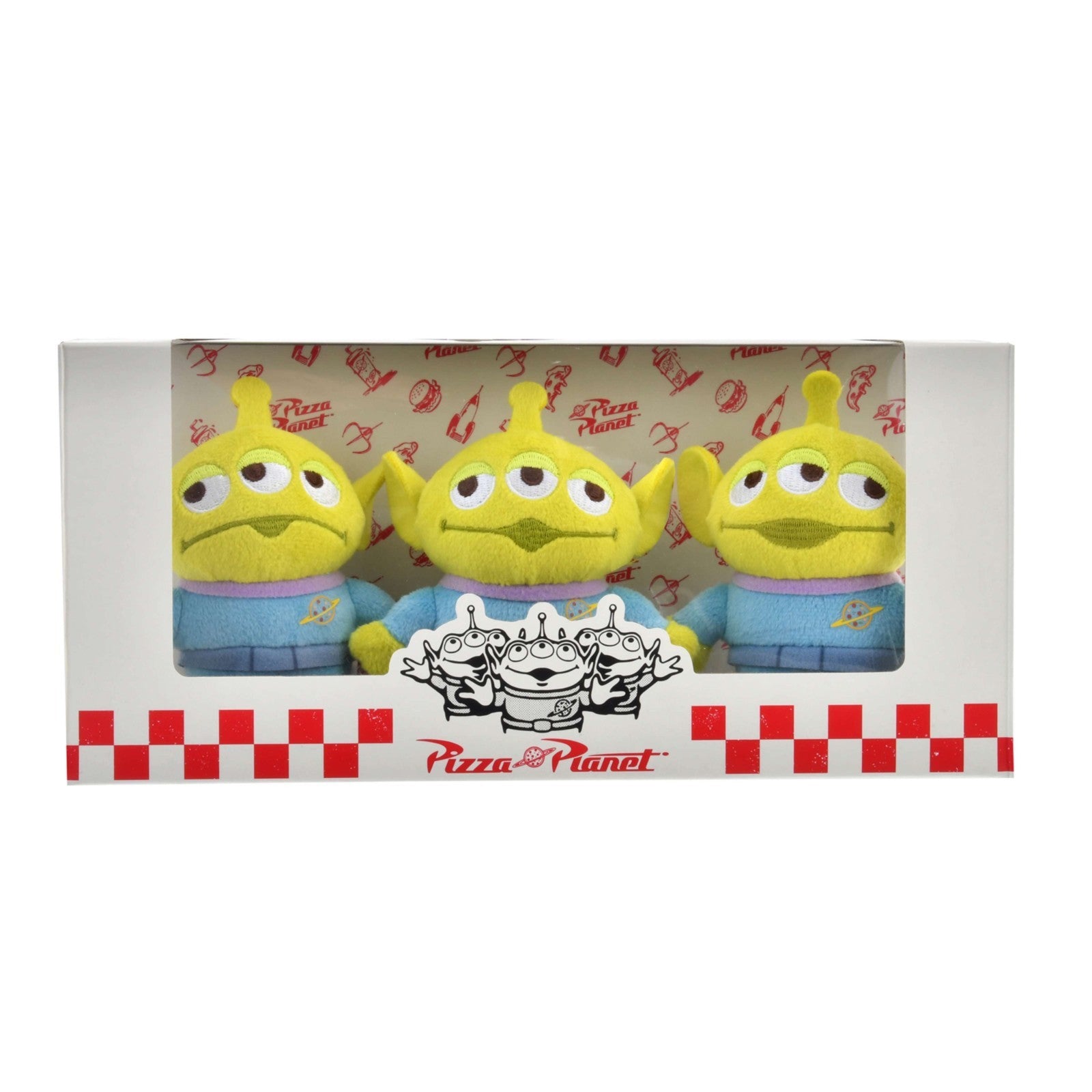 Japan Tokyo Disney Store Little Green Men Alien Plush Toy Set stanDs Toy Story