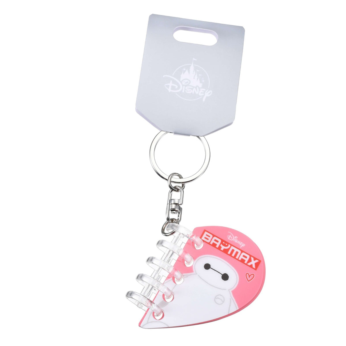 Japan Tokyo Disney Store Baymax Keychain Loose-leaf Style Keychain Fes