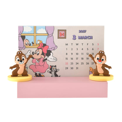 Japan Tokyo Disney Store Mickey Desktop Figure CALENDAR & ORGANIZER 2027