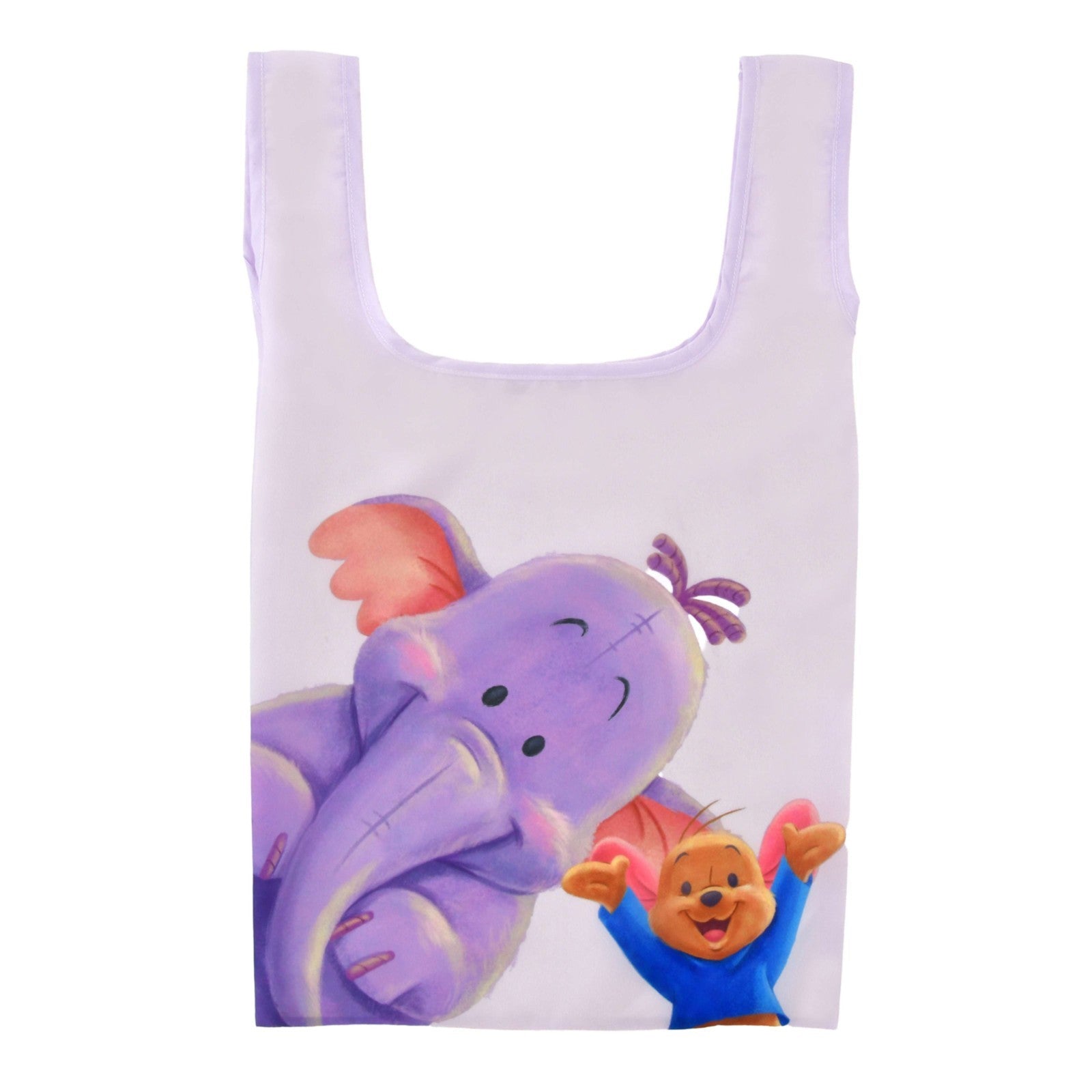 Japan Tokyo Disney Store Winnie the Pooh Shopping Eco Bag Pouch Roo & Lumpy