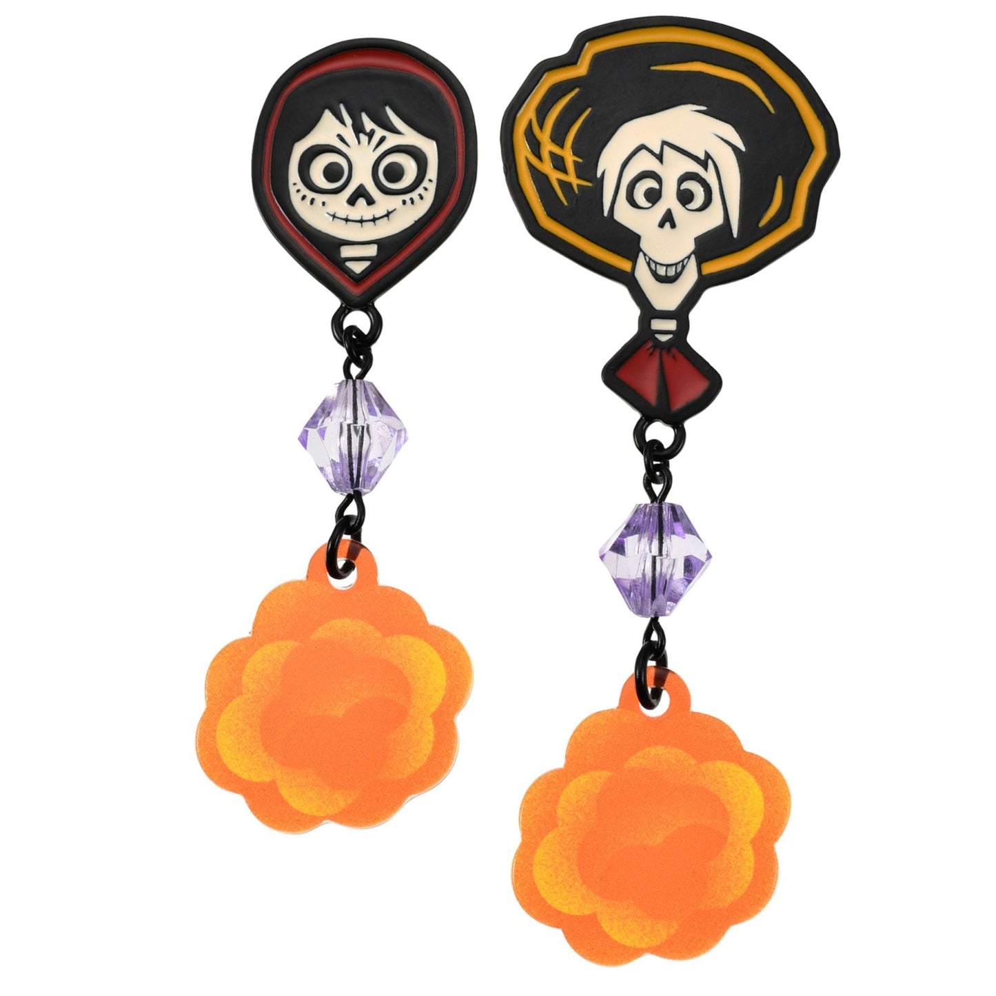 Japan Tokyo Disney Store Miguel & Hector Asymmetrical Swing Earrings Coco