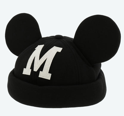 Japan Tokyo Disney Resort Mickey Cap Hat Ears Headband Black