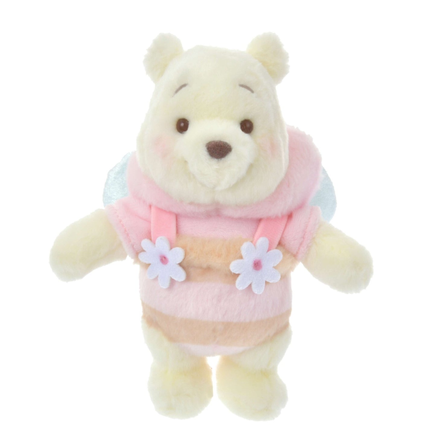 '+Japan Tokyo Disney Store Winnie the Pooh Plush Toy Keychain Pink HONEY DAY
