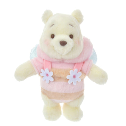 '+Japan Tokyo Disney Store Winnie the Pooh Plush Toy Keychain Pink HONEY DAY