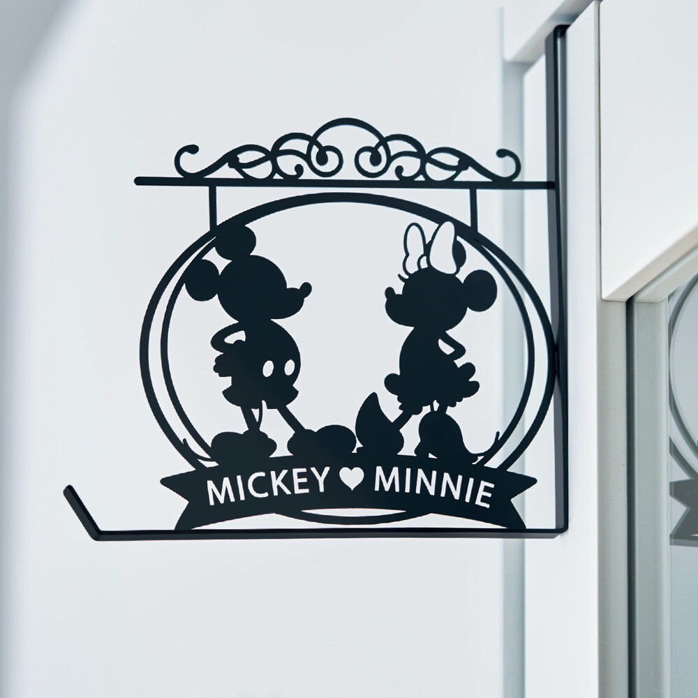Japan Disney Fantasy Shop Bellemaison Mickey Minnie Iron Door Hook Paper Cutout