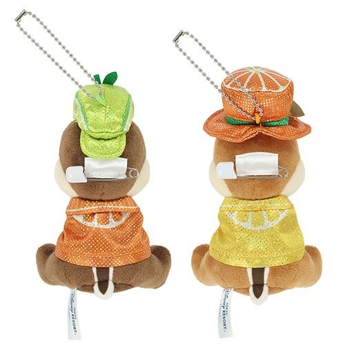 Japan Tokyo Disney Resort It's a sweet full time! Chip Dale Plush Toy Badge Set