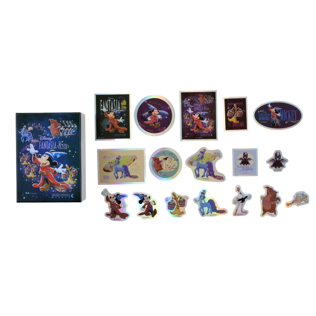 '+Japan Tokyo Disney Store Fantasia Sticker Hologram Boxed FANTASIA 85TH