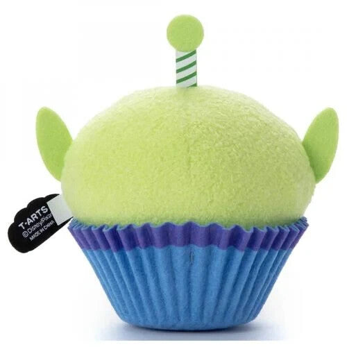 Japan Disney Takara Tommy Nui Pan Brett Plush Toy Little Green Men cup cake
