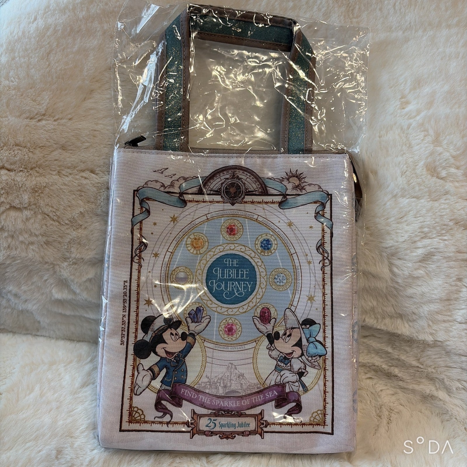 Japan Tokyo Disney Resort Mickey Minnie Sea 25th Souvenir Lunch case Tote bag