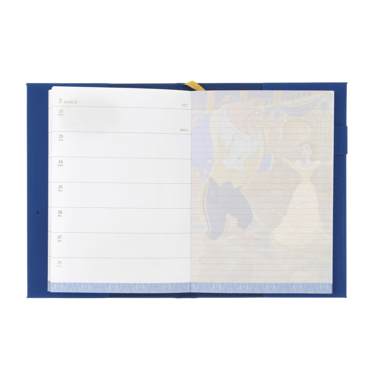 Japan Tokyo Disney Store Beauty and The Beast Planner Schedule Book Diary 2027