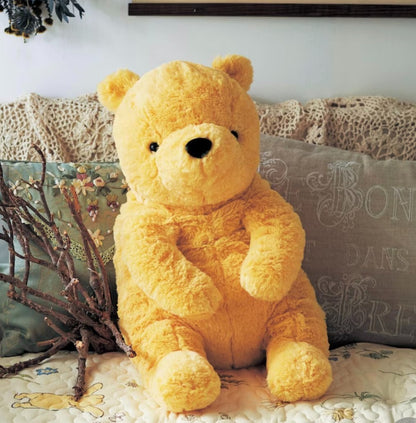 Japan Disney Classic Pooh Winnie the Pooh Retro Plush Toy Fluffy