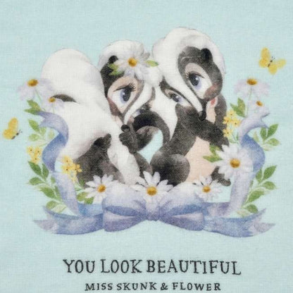 Japan Tokyo Disney Store Miss Skunk Flower Mini Towel Gauze Spring Romance Bambi
