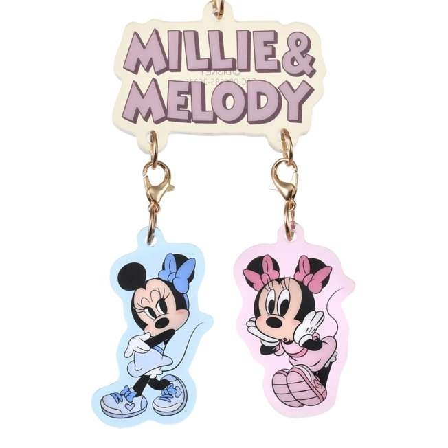 Japan Tokyo Disney Store Millie & Melody Keychain Key Chain Fes