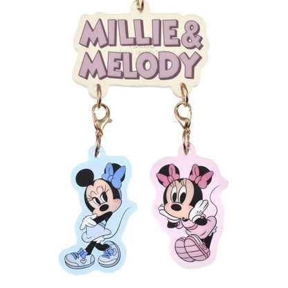 Japan Tokyo Disney Store Millie & Melody Keychain Key Chain Fes