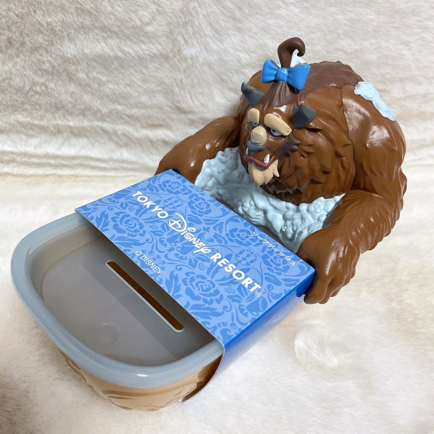 Japan Tokyo Disney Resort Soap Tray Beauty and the Beast Figure Bath