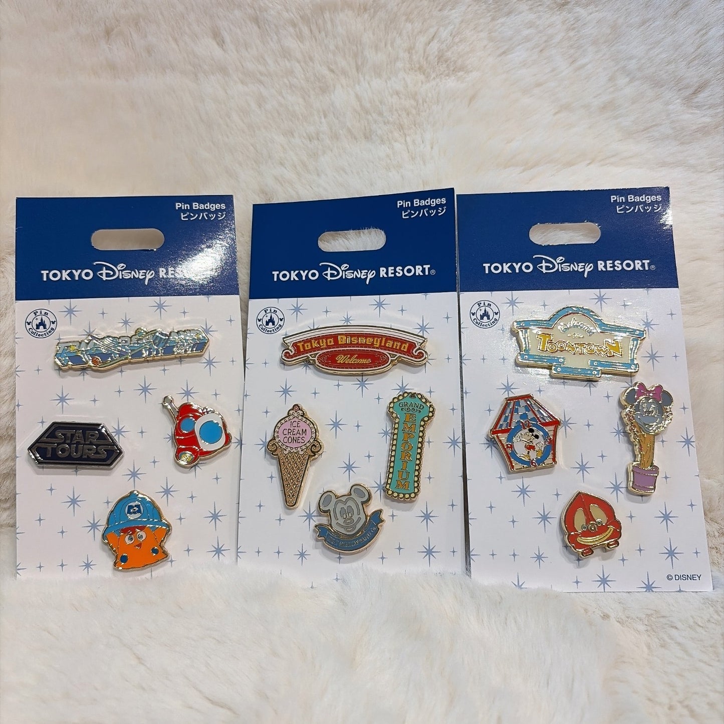 Japan Tokyo Disney Resort Pin Badge Theme Land Motif Tomorrowland Toontown