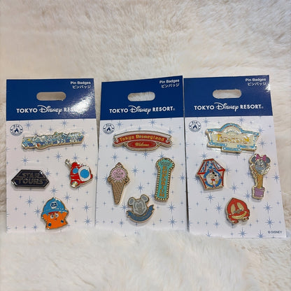 Japan Tokyo Disney Resort Pin Badge Theme Land Motif Tomorrowland Toontown