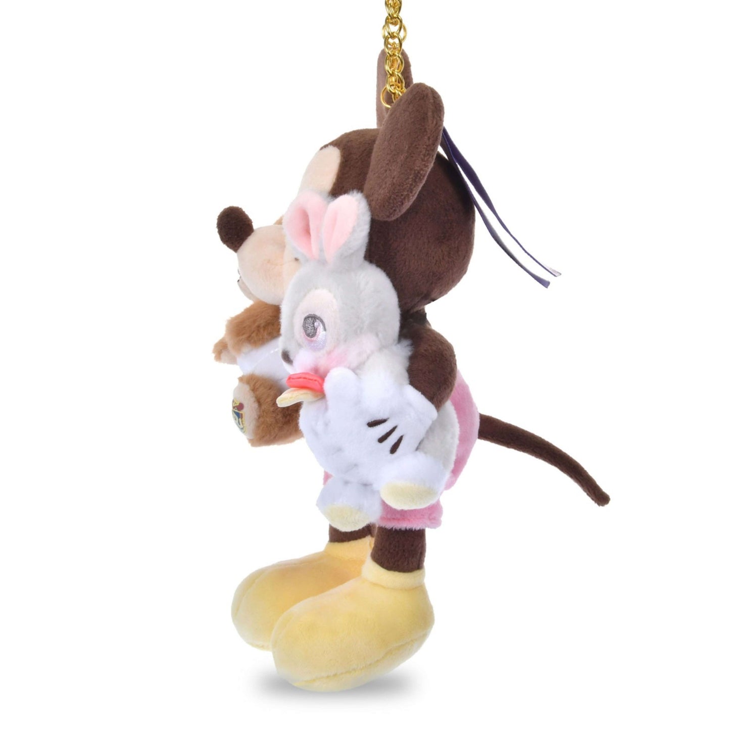 Japan Tokyo Disney Store UniBestiez Plush Toy Keychain Yekc Rabbit Mickey Moca