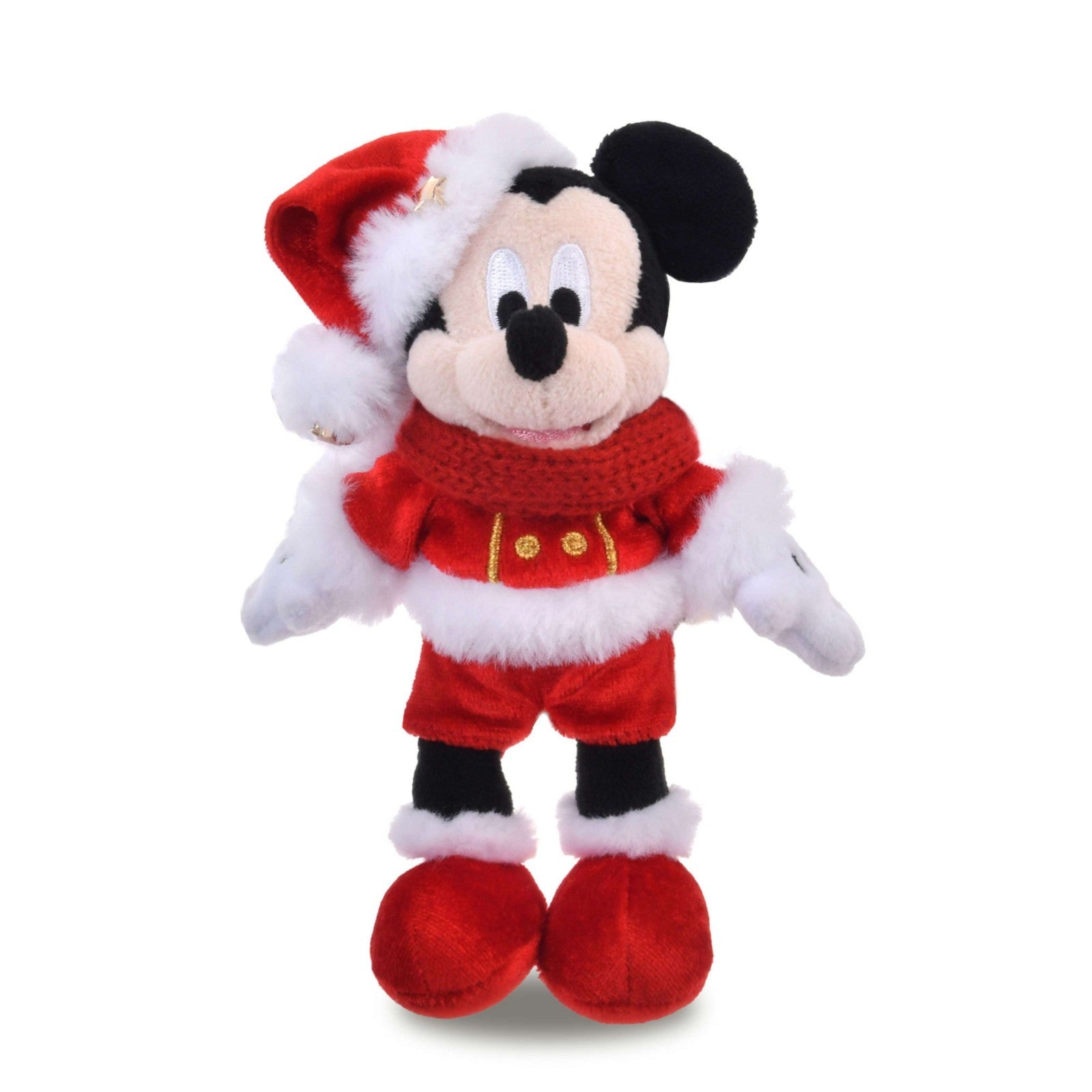 '+Japan Tokyo Disney Store Mickey Mouse Plush Toy Keychain Christmas