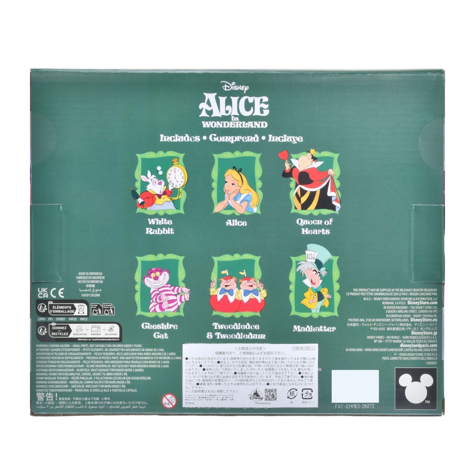 Japan Tokyo Disney Store Alice in Wonderland Figure Set Figurine Set