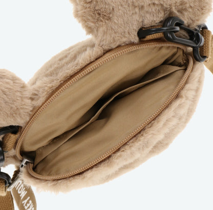 Japan Tokyo Disney Resort Shoulder bag Mickey Mouse Fluffy Brown