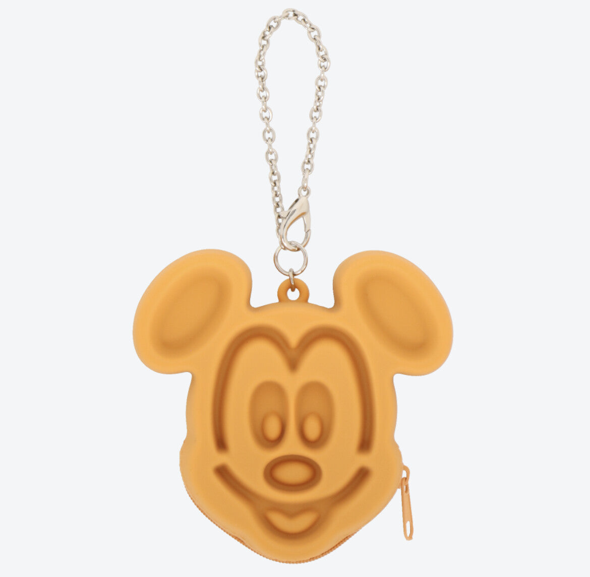 Japan Tokyo Disney Resort Mickey Waffle Bag Charm Keychain pouch