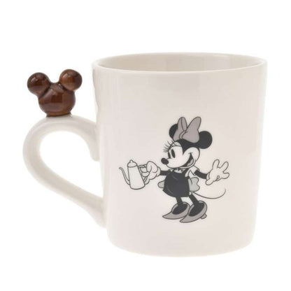 Japan Tokyo Disney Store Mickey & Minnie Mug "Life with Cafe"