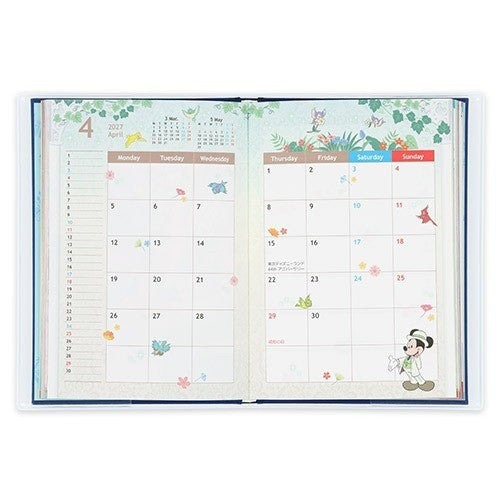 Japan Tokyo Disney Resort Mickey Mouse and Friends Planner Schedule Book 2027