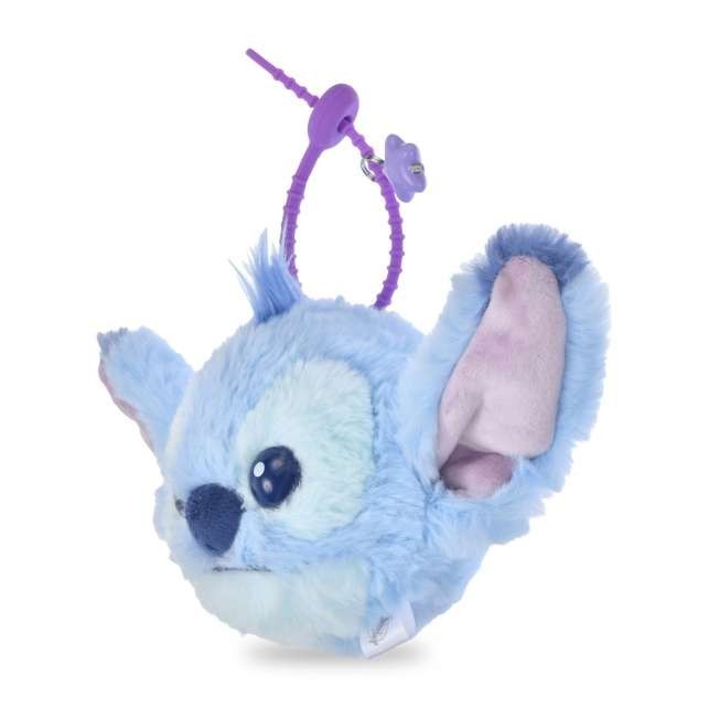 Japan Tokyo Disney Store Stitch Plush Keychain FUWAMOKO FACE
