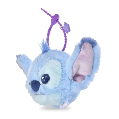 Japan Tokyo Disney Store Stitch Plush Keychain FUWAMOKO FACE
