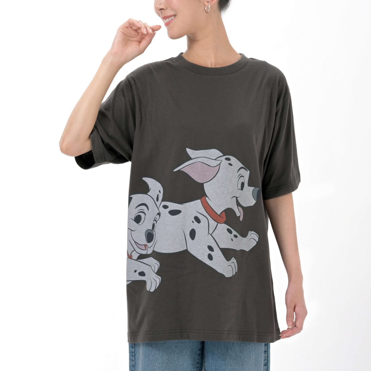Japan Tokyo Disney Store 101 Dalmatians Short-Sleeve T-Shirt Gray T-Collection