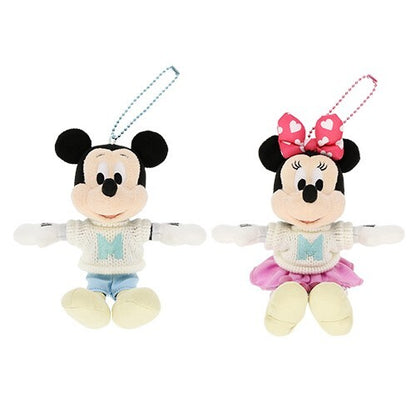 Japan Tokyo Disney Resort Mickey Minnie Mini Badge Set NAKAYOSHI CLUB