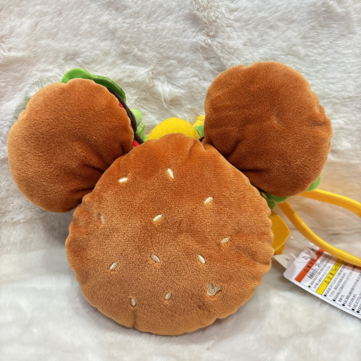 Japan Tokyo Disney Resort Mickey Hamburger Shoulder Bag 2025
