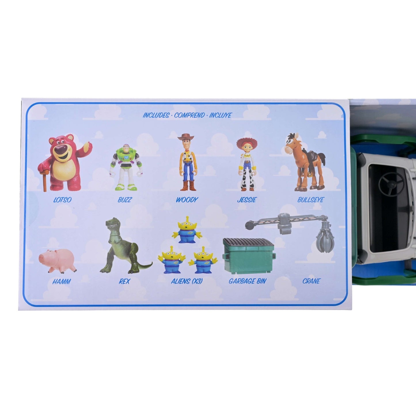 Japan Tokyo Disney Store Toy Story 3 Garbage Truck Vehicle Playset