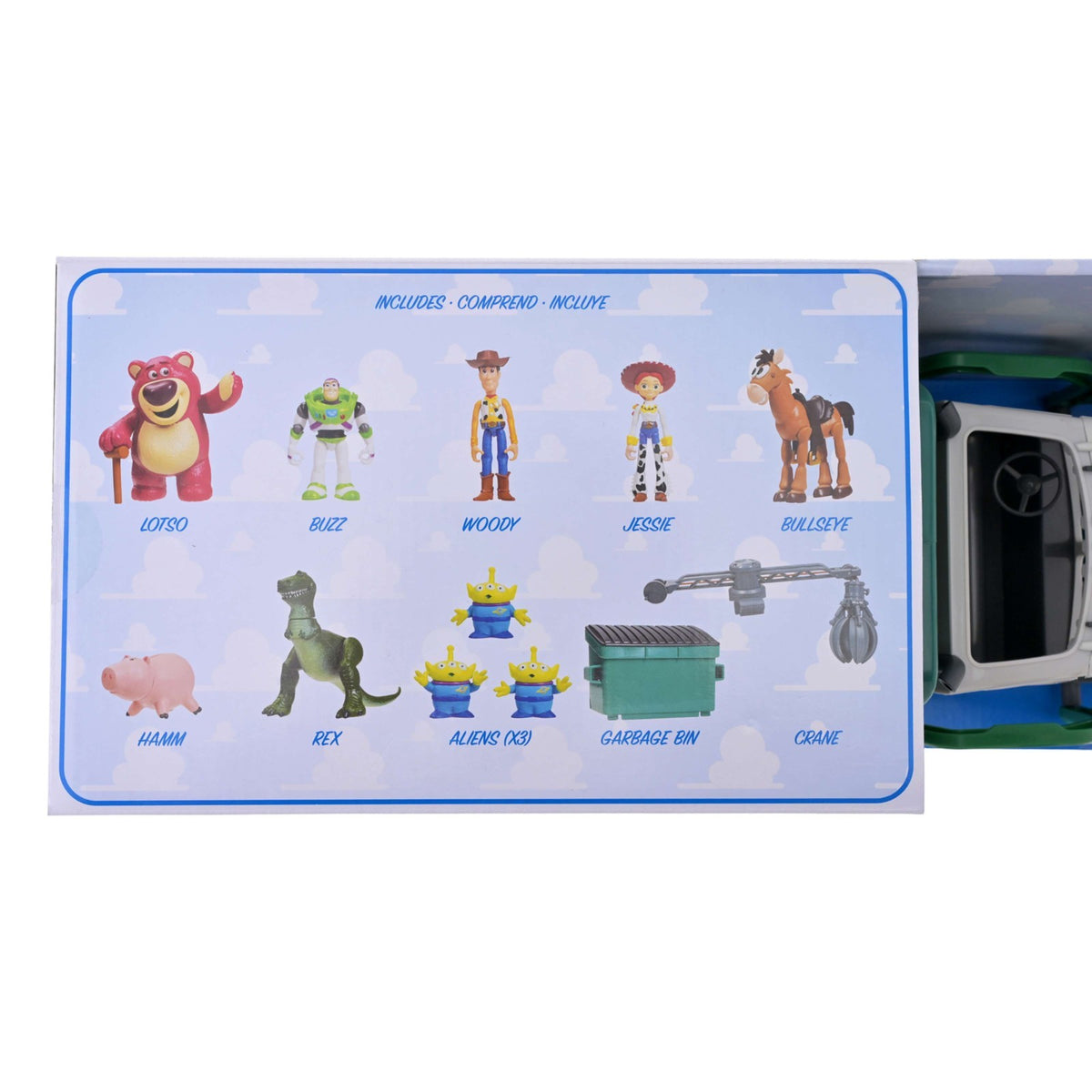 Japan Tokyo Disney Store Toy Story 3 Garbage Truck Vehicle Playset