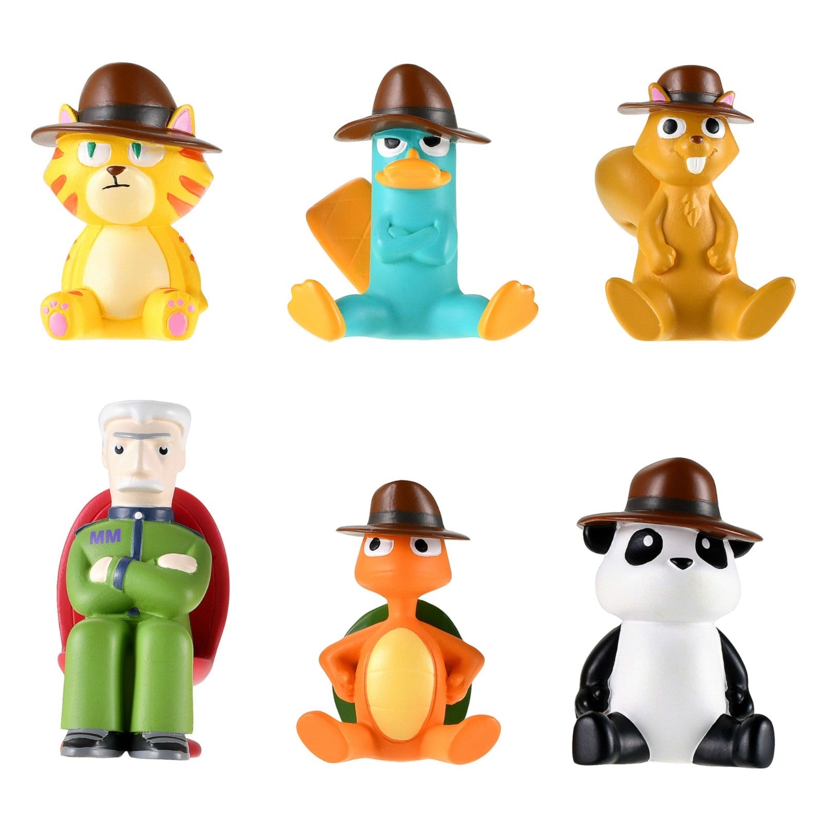 Japan Tokyo Disney Store Complete Set Phineas and Ferb Secret Figures O.W.C.A.