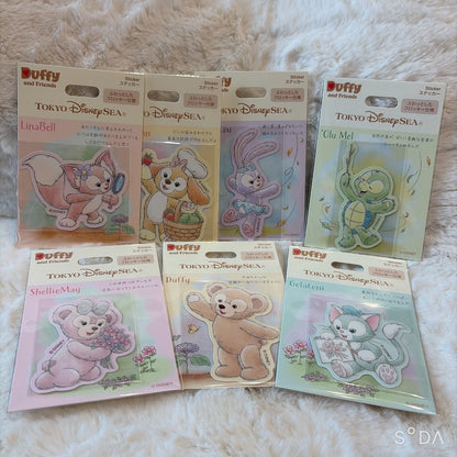 Japan Tokyo Disney Resort Wonders by Your Side Sticker Duffy & Friends Set of 7