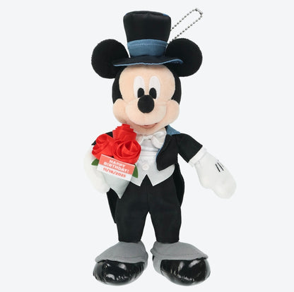 Japan Tokyo Disney Resort Mickey Mouse Plush Toy Badge Keychain Birthday 2025