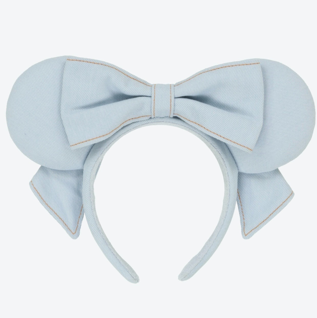 Japan Tokyo Disney Resort Minnie Mouse Ears Headband Denim Ribbon Free 2026