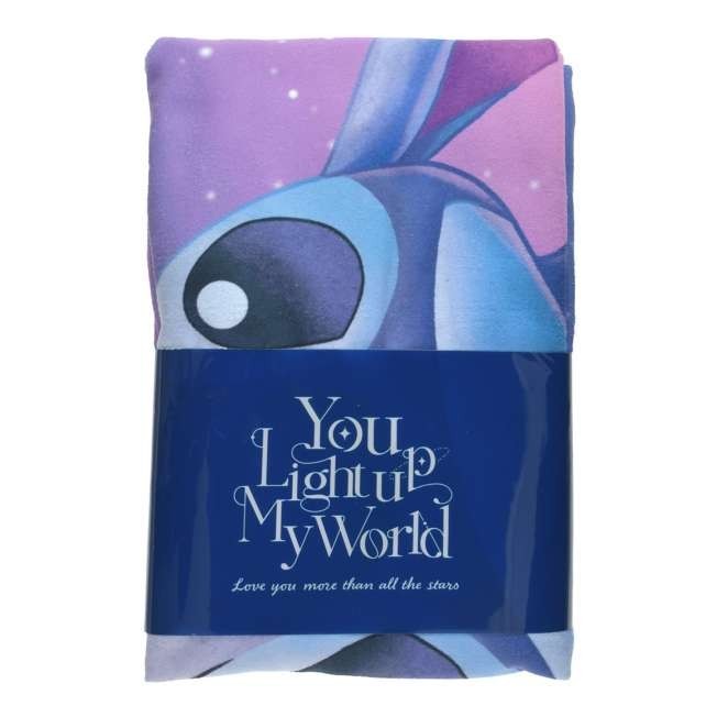 Japan Tokyo Disney Store Stitch & Scrump Beach Towel Round Stitch Day Collection