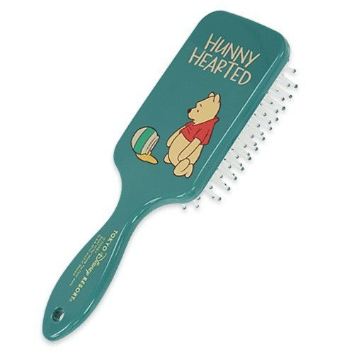 Japan Tokyo Disney Resort Winnie the Pooh Hairbrush & Scrunchie Heartwarming
