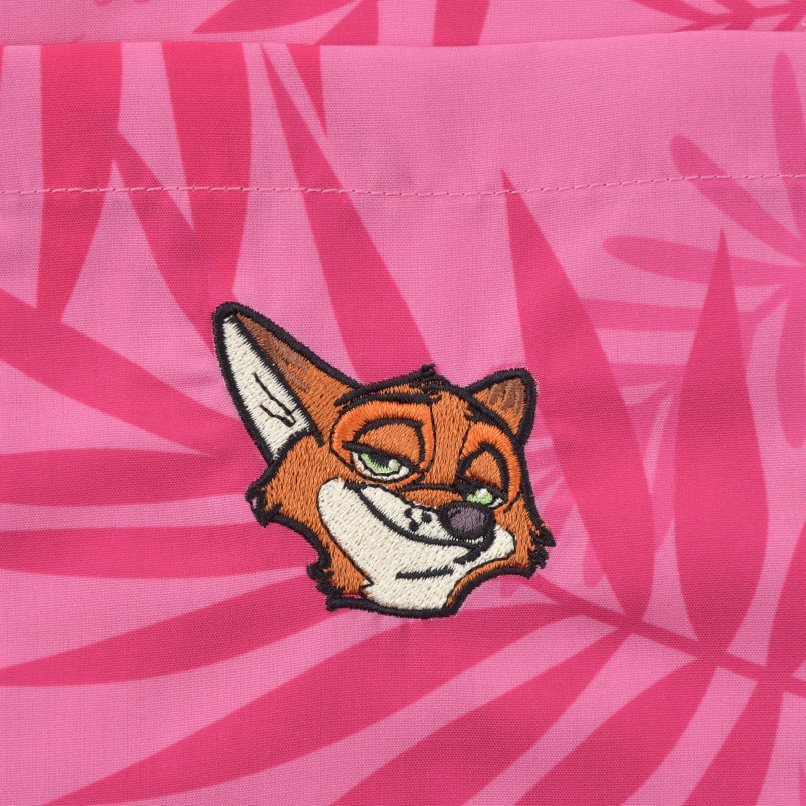 Japan Tokyo Disney Store Nick Wilde Short-Sleeve Shirt Tie TROPICAL ZOOTOPIA