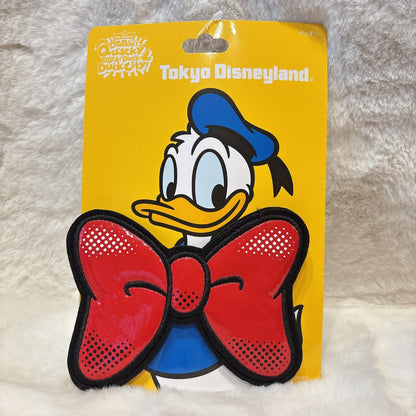 Japan Tokyo Disney Resort Hair Clip Ribon Pal-Palooza Donald Quacky Duck City
